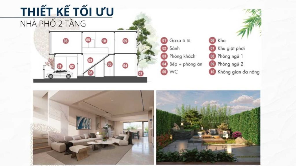 Nhà phố Cát Tường J-Home 2 tầng