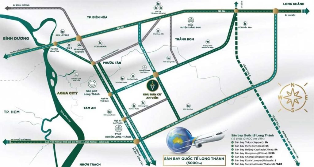Bản đồ vị trí Khu dân cư An Viễn Đồng Nai