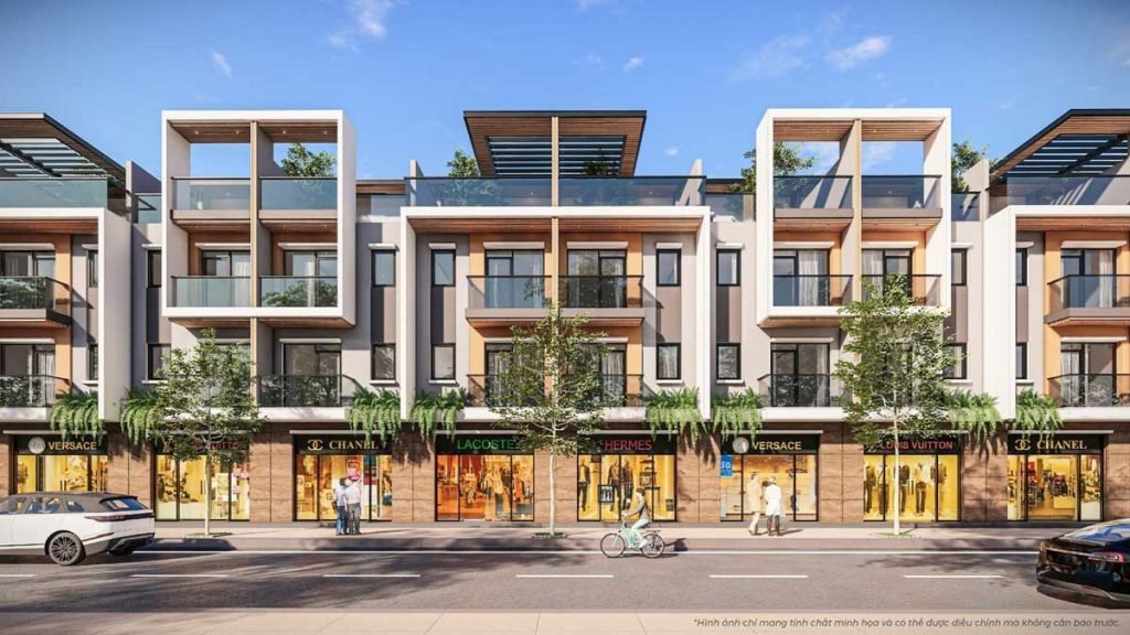 Hình ảnh minh hoạ các căn shophouse Lynn Times Thái Nguyên