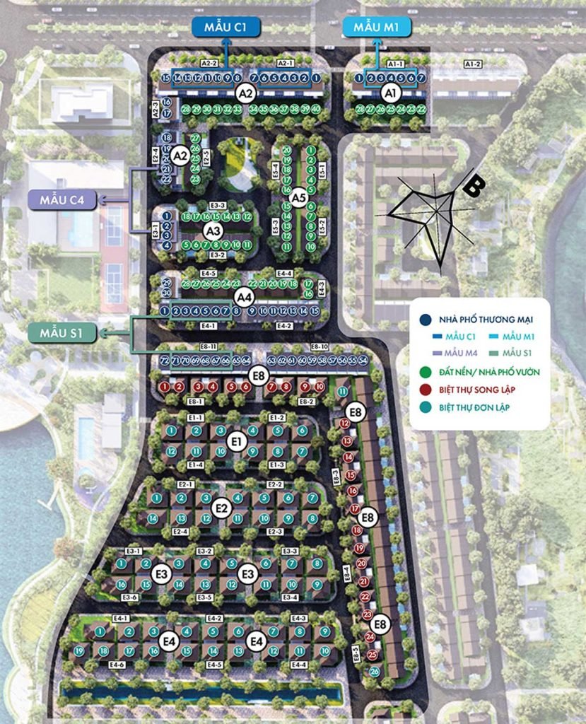 Mặt bằng giai đoạn 1 của dự án