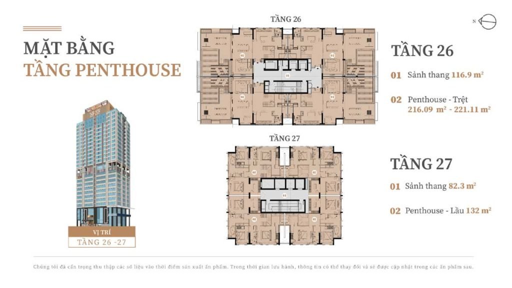 Mặt bằng tầng Penthouse Kiều by Kita