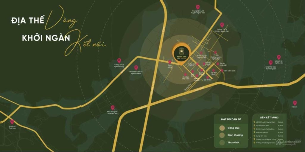 Vị trí dự án Nghĩa Đàn New Center