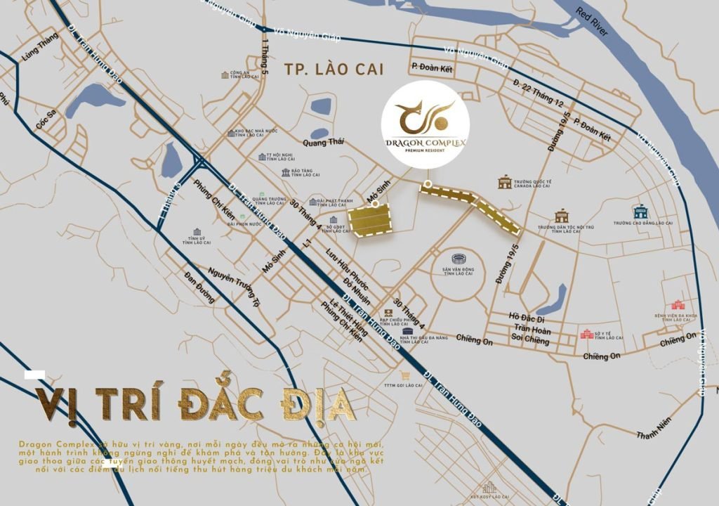 Vị trí vàng của Dragon Complex tại thành phố Lào Cai