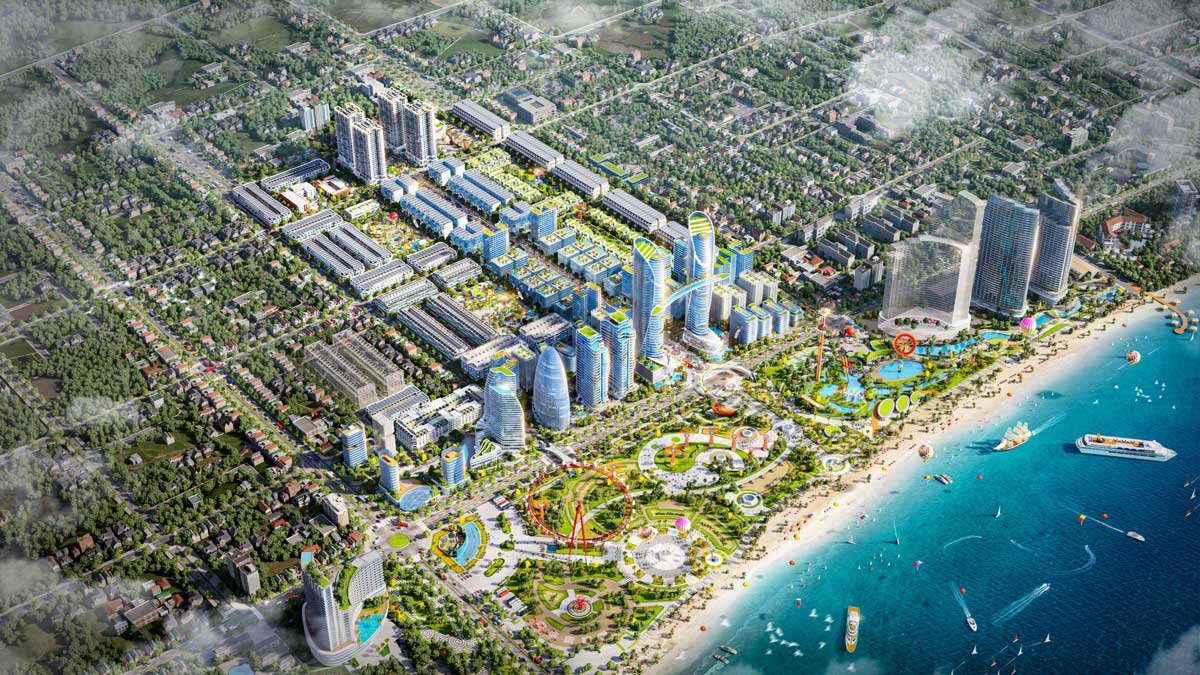 Phối cảnh dự án khu du lịch biển Bình Sơn Ocean Park